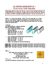 15 Bài toán hay cho học sinh thông minh